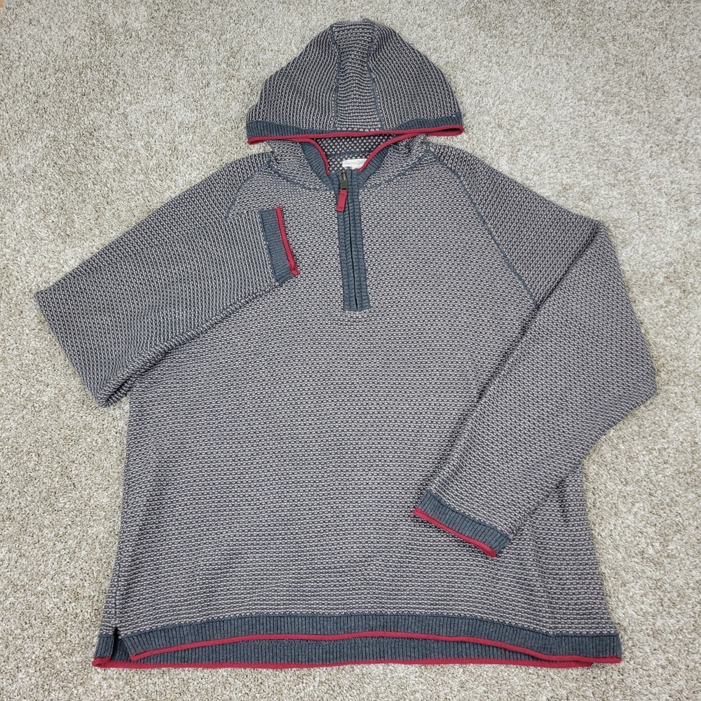 Carbon 2 Cobalt Mens 2XL Textured Stretch Heavy Quarter Zip Hoodie